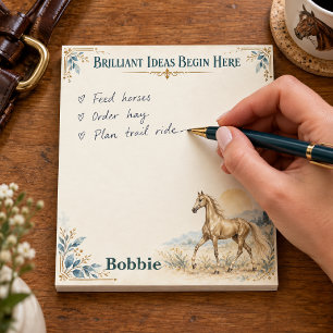 Briljante Ideeën Gouden Akhal-Teke Paard Kunst Notitieblok