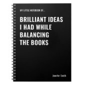 Briljante ideeën Grappige accountant Notitieboek (Voorkant)