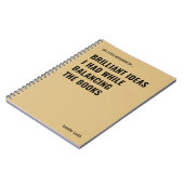 Briljante ideeën Grappige accountant Notitieboek (Linkerzijde)