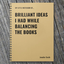 Briljante ideeën Grappige accountant Notitieboek