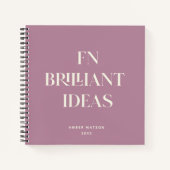 Briljante ideeën Planner Moderne aangepaste grafis Notitieboek (Voorkant)