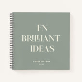 Briljante Ideeën Planner Moderne aangepaste grafis Notitieboek (Voorkant)