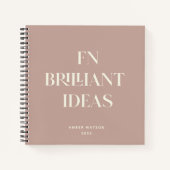 Briljante ideeën Planner Moderne, donkere, donkere Notitieboek (Voorkant)