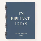 Briljante ideëenplank Moderne aangepaste grafische Notitieboek (Voorkant)