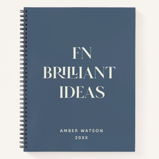 Briljante ideëenplank Moderne aangepaste grafische Notitieboek (Voorkant)