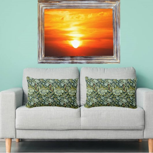 Briljante Iowa-zonsopgang met een heldere, gele zo Canvas Afdruk