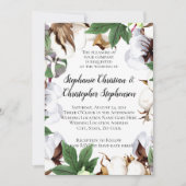 Briljante katoenbloem Waterverf bruiloft Kaart (Voorkant)