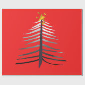 Briljante Kerstboom met Ster Cadeaupapier (Vlak)