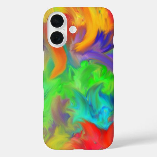Briljante kleurgolven Abstracte kunst Case-Mate iPhone Case (Achterkant)