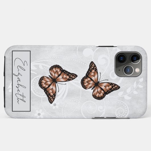 Briljante koperen botervliegen Case-Mate iPhone case (Achterkant (horizontaal))