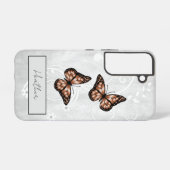 Briljante koperen botervliegen samsung galaxy hoesje (Achterkant horizontaal)