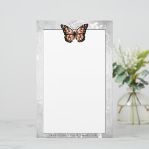 Briljante koperen vlinderstationery briefpapier