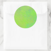 Briljante Neon Groene Marmerkunst Ronde Sticker (Tas)