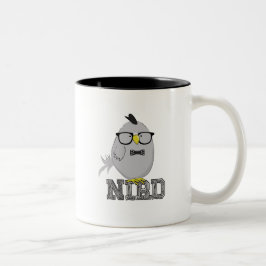 Briljante Nerd Vogel Cute Tweekleurige Koffiemok