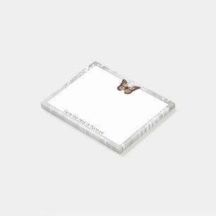 Briljante notities over koperen vlinder post-it® notes