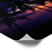 Briljante Ocean Sunset Beach Poster (Hoek)