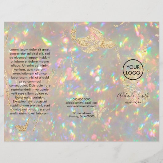 Briljante opaal fotobrochure (Voorkant)