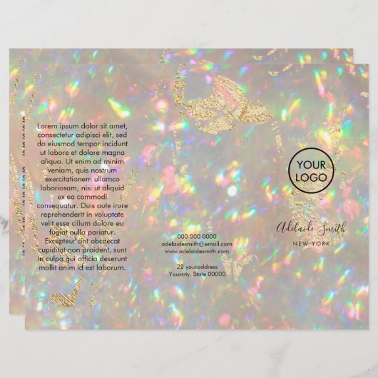 Briljante opaal fotobrochure (Voorkant / Achterkant)