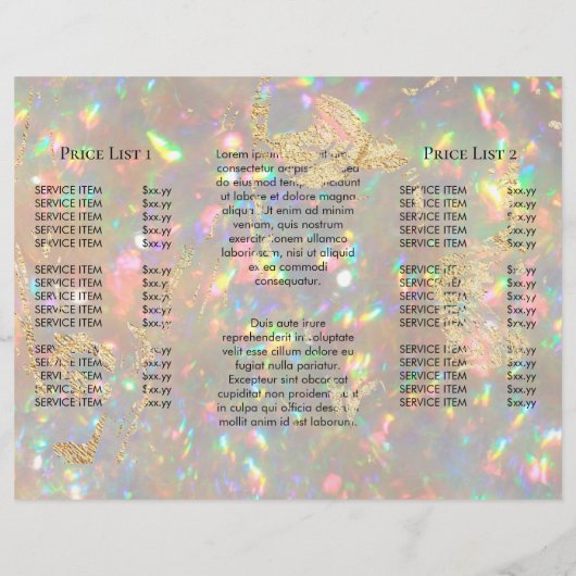 Briljante opaal fotobrochure (Achterkant)