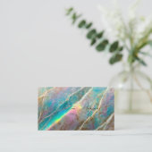 Briljante Opal Steen Modern Visitekaartje (Staand voorkant)