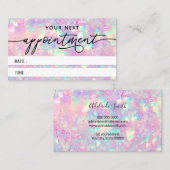 briljante opal textuur afspraakkaart visitekaartje (Voorkant / Achterkant)