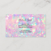 briljante opal textuur afspraakkaart visitekaartje (Achterkant)