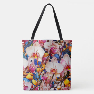 briljante orchidee Canvas tas, Tote Bag