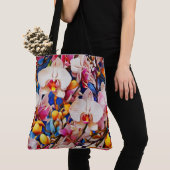 briljante orchidee Canvas tas, Tote Bag (Dichtbij)