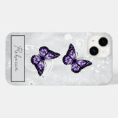 briljante Paarse buttervliegen Case-Mate iPhone Case (Achterkant (horizontaal))