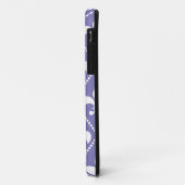 Briljante Paarse Fleur de Lis Case-Mate iPhone Case (Achterkant/links)