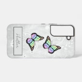 Briljante regenboogvlinders samsung galaxy hoesje (Achterkant horizontaal)