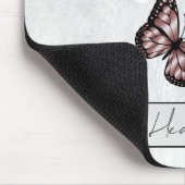 Briljante roze botervliegen muismat (Hoek)