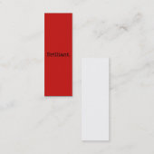 Briljante Sjabloon van poolkleuren met rode trends Mini Visitekaartje (Voorkant / Achterkant)