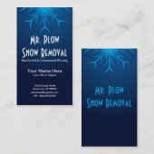 briljante sneeuwsneeuwverwijdering visitekaartje (Voorkant / Achterkant)