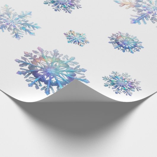 Briljante sneeuwvlok cadeaupapier (Hoek)