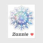 Briljante sneeuwvlok sticker (Vel)