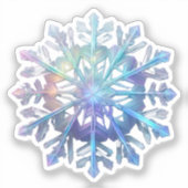 Briljante sneeuwvlok sticker (Voorkant)