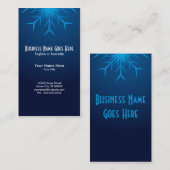 briljante sneeuwvlok visitekaartje (Voorkant / Achterkant)