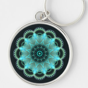 Briljante stervende fractale mandala sleutelhanger