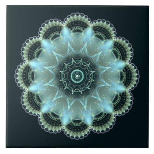 Briljante stervlakverdeling mandala tegeltje (Voorkant)
