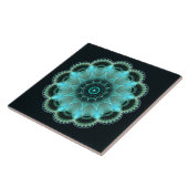 Briljante stervlakverdeling mandala tegeltje (Zijkant)