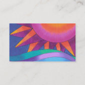 Briljante Sun Business Card-sjabloon Visitekaartje (Achterkant)