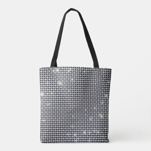 briljante tas, glitter tas, glamoureus Diamond Tot Tote Bag (Achterkant)