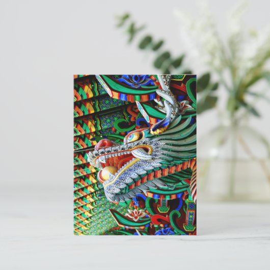 Briljante temperatuurdraak briefkaart (Staand voorkant)