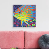 Briljante tropische vissen I Canvas Afdruk (Insitu (Woonkamer))