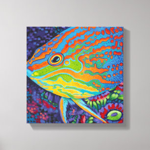 Briljante tropische vissen I Canvas Afdruk