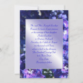 Briljante uitnodiging voor een Paarse bruiloft (Achterkant)