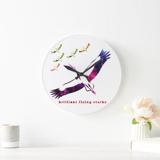 briljante vliegende ooievaars grote klok (Huis)