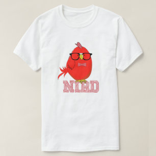 Briljante Vogel Cute Rode Vogel met Bril T-shirt