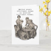 Briljante vrouwen kaart (Gele Bloem)